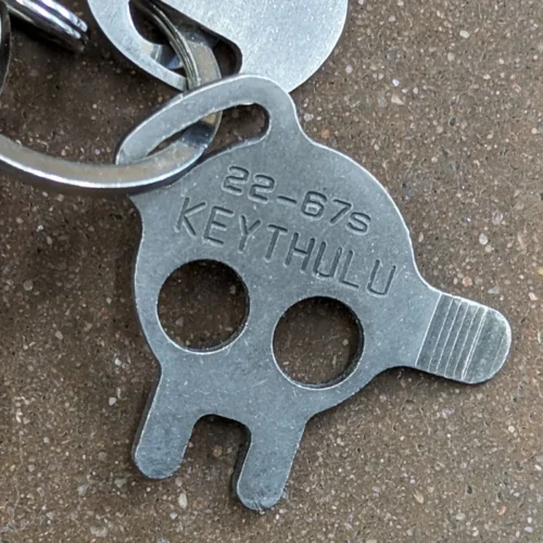 Keythulu keychain multitool key for electrical enclosures and control cabinets